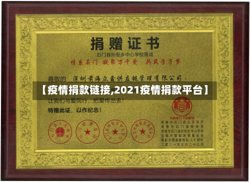 【疫情捐款链接,2021疫情捐款平台】